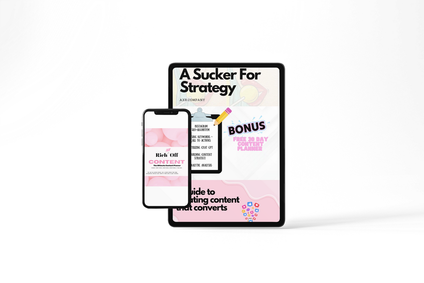 Sucker for Strategy E-book + Content Planner