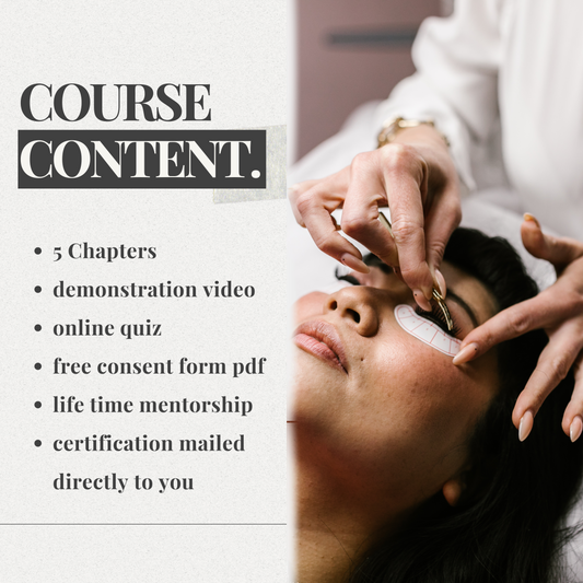 BEGINNER LASH COURSE+CERTIFICATION