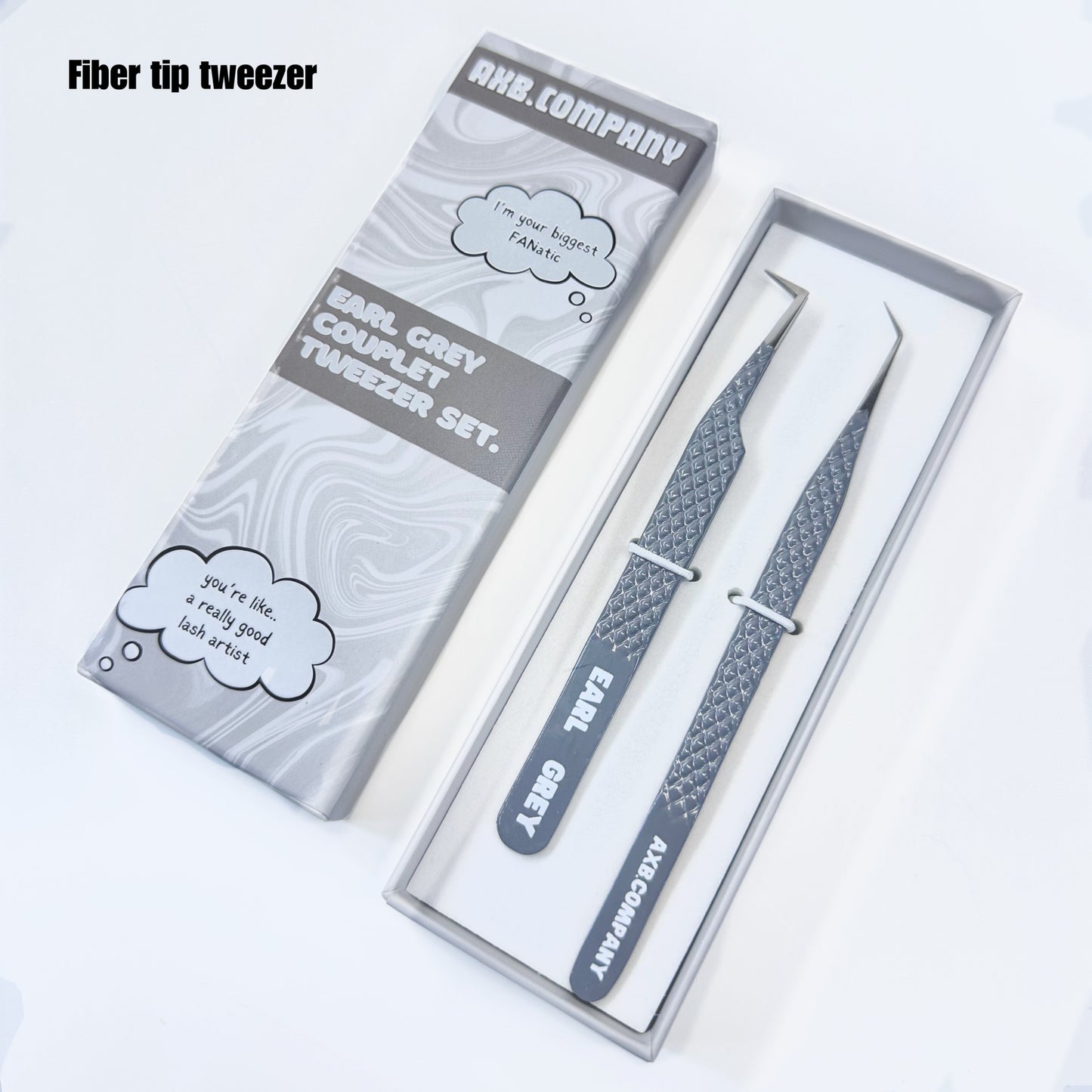 Earl Grey Fiber Tip Tweezer Duo