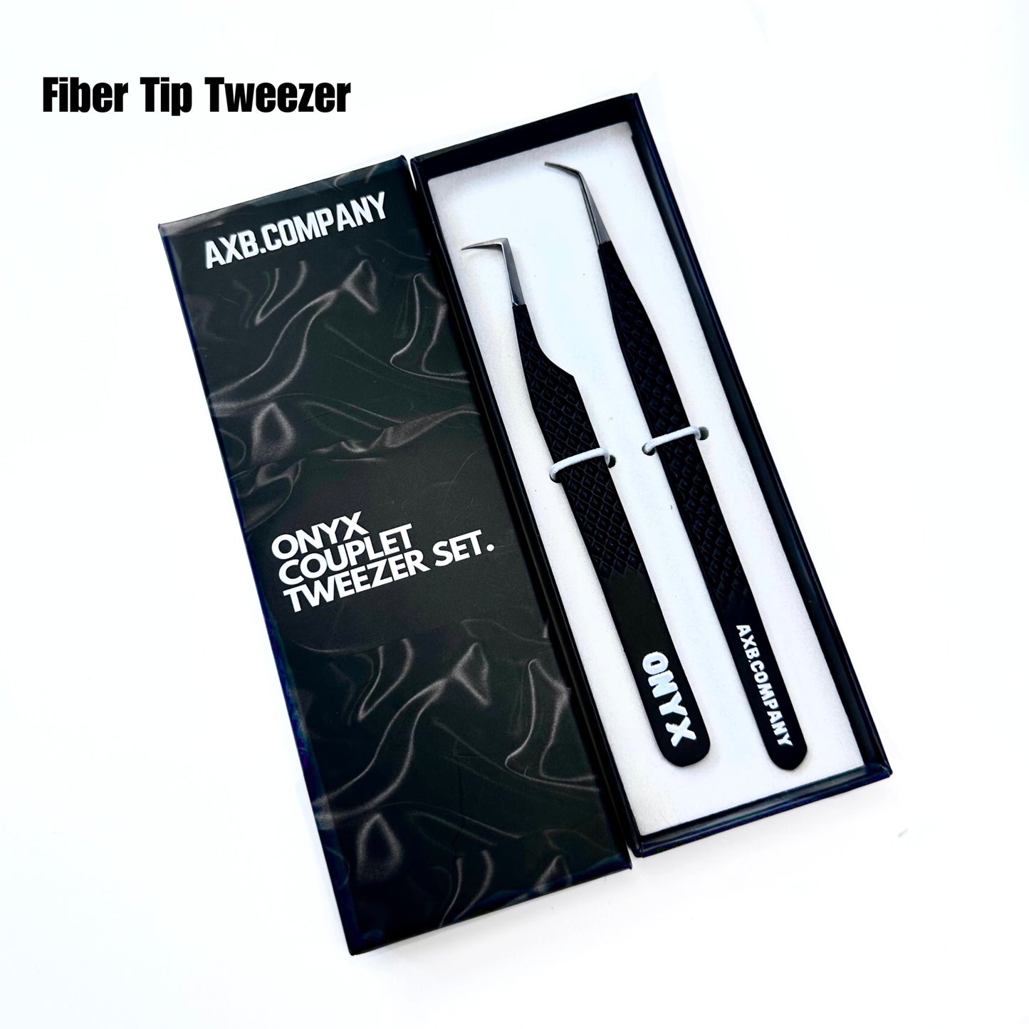 Onyx Fiber Tip Tweezer Duo